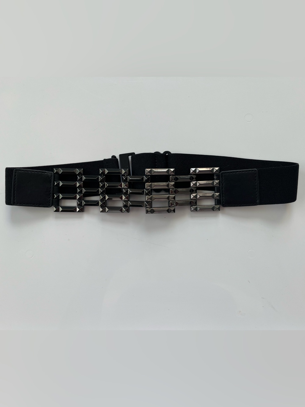 BCBGMaxAzria Black Adjustable and Elastic Belt - One Size
